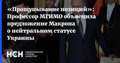 «Прощупывание позиций»: Профессор МГИМО объяснила предложение Макрона о нейтральном статусе Украины