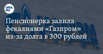 Пенсионерка залила фекалиями «Газпром» из-за долга в 300 рублей