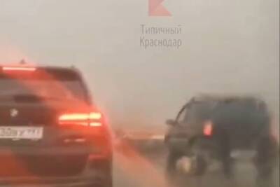 Возгорание мусора в районе Ростовского шоссе в Краснодаре напугало горожан