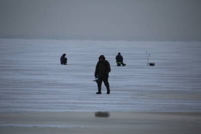 Петербуржцев попросили не выходить на лед из-за подъема уровня воды