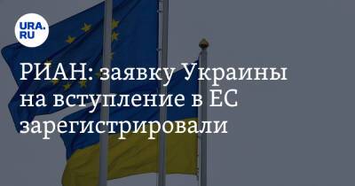 РИАН: заявку Украины на вступление в ЕС зарегистрировали