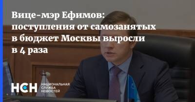 Вице-мэр Ефимов: поступления от самозанятых в бюджет Москвы выросли в 4 раза