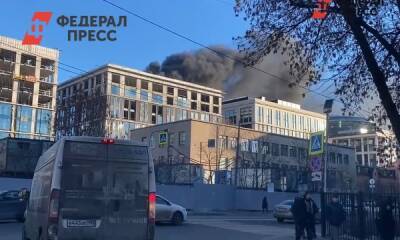 В строящемся здании «Невской ратуши» в Петербурге произошел пожар