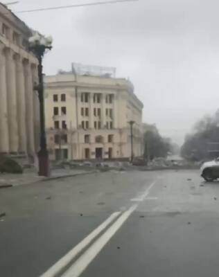 По центру Харькова был нанесен мощный удар