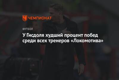 У Гисдоля худший процент побед среди всех тренеров «Локомотива»