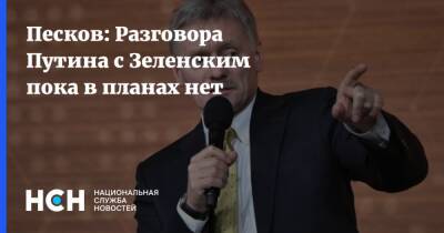 Песков: Разговора Путина с Зеленским пока в планах нет