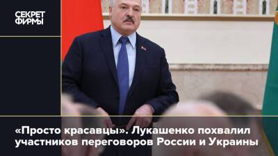 «Просто красавцы». Лукашенко похвалил участников переговоров России и Украины
