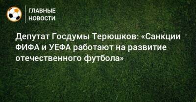 Депутат Госдумы Терюшков: «Санкции ФИФА и УЕФА работают на развитие отечественного футбола»