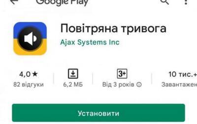 В Украине создали мобильное приложение «Воздушная тревога»