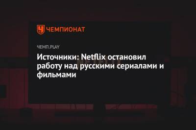 Источники: Netflix остановил работу над русскими сериалами и фильмами