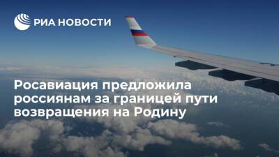 Росавиация рекомендовала согражданам за границей возвращаться в Россию самостоятельно
