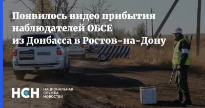Появилось видео прибытия наблюдателей ОБСЕ из Донбасса в Ростов-на-Дону