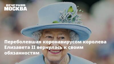 Переболевшая коронавирусом королева Елизавета II вернулась к своим обязанностям