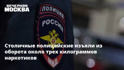 Столичные полицейские изъяли из оборота около трех килограммов наркотиков - vm.ru - Москва - Россия