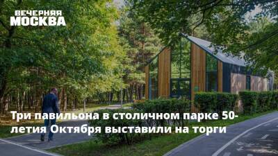 Иван Щербаков - Три павильона в столичном парке 50-летия Октября выставили на торги - vm.ru - Москва - округ Южный, Москва - Москва