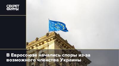 В Евросоюзе начались споры из-за возможного членства Украины