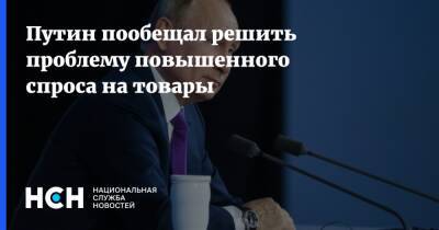 Путин пообещал решить проблему повышенного спроса на товары
