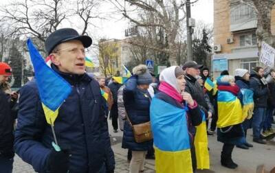 В Мелитополе, Бердянске и Херсоне люди протестуют против оккупантов