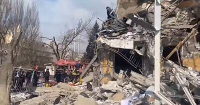 Оккупанты уничтожили здание ГСЧС Украины в Донецкой области (видео)