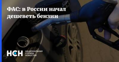 ФАС: в России начал дешеветь бензин