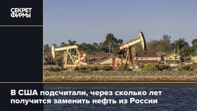 В США подсчитали, через сколько лет получится заменить нефть из России