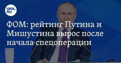 ФОМ: рейтинг Путина и Мишустина вырос после начала спецоперации
