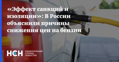 «Эффект санкций и изоляции»: В России объяснили причины снижения цен на бензин