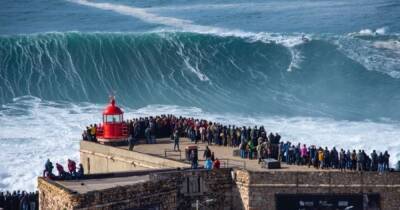 NASA опубликовало снимки гигантской семиэтажной волны у побережья Португалии (фото)
