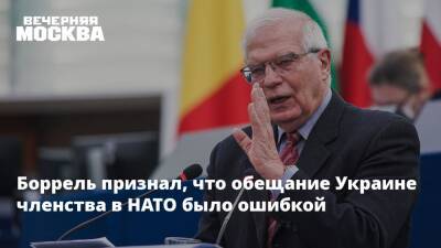 Боррель признал, что обещание Украине членства в НАТО было ошибкой