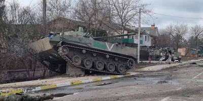 Российский военный конвой под Киевом рассредоточился – возможно, в преддверии новых атак
