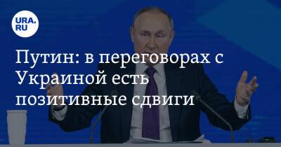 Путин: в переговорах с Украиной есть позитивные сдвиги