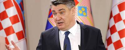Президент Хорватии Миланович: Упавший в Загребе беспилотник прилетел из Украины