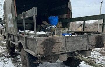 Военные РФ сбежали от ВСУ, бросив зенитную установку и полный боеприпасов грузовик