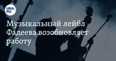 Музыкальный лейбл Фадеева возобновляет работу