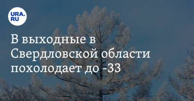 В выходные в Свердловской области похолодает до -33
