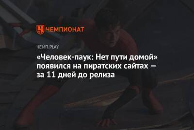 «Человек-паук: Нет пути домой» появился на пиратских сайтах — за 11 дней до релиза