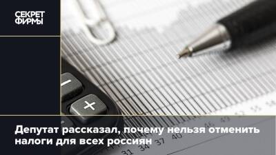 Михаил Щапов - Депутат рассказал, почему нельзя отменить налоги для всех россиян - secretmag.ru