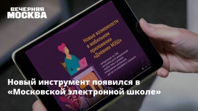 Новый инструмент появился в «Московской электронной школе»