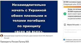 Александр Сокуров - Петиция за обмен пленными и погибшими с Украиной набрала за неделю более 23 тысяч подписей - kavkaz-uzel.eu - Россия - Украина