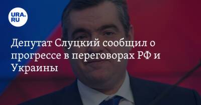 Депутат Слуцкий сообщил о прогрессе в переговорах РФ и Украины