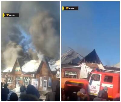 Под Новосибирском сгорели магазины в рабочем посёлке