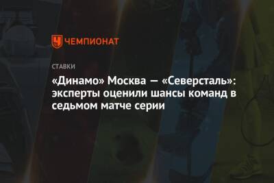 «Динамо» Москва — «Северсталь»: эксперты оценили шансы команд в седьмом матче серии