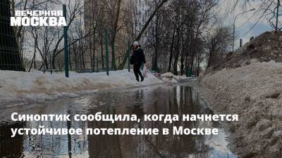 Синоптик сообщила, когда начнется устойчивое потепление в Москве