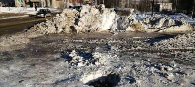 Причины аварии на водопроводе, из-за которой была залита улица Петрозаводска, пока не устранены