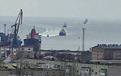 В сети показали заход кораблей РФ в Бердянск
