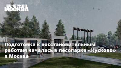 Подготовка к восстановительным работам началась в лесопарке «Кусково» в Москве
