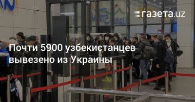 Почти 5900 узбекистанцев вывезено из Украины