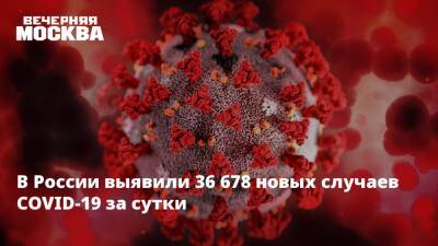 В России выявили 36 678 новых случаев COVID-19 за сутки