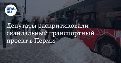 Депутаты раскритиковали скандальный транспортный проект в Перми