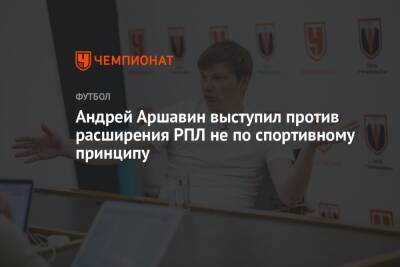 Андрей Аршавин выступил против расширения РПЛ не по спортивному принципу